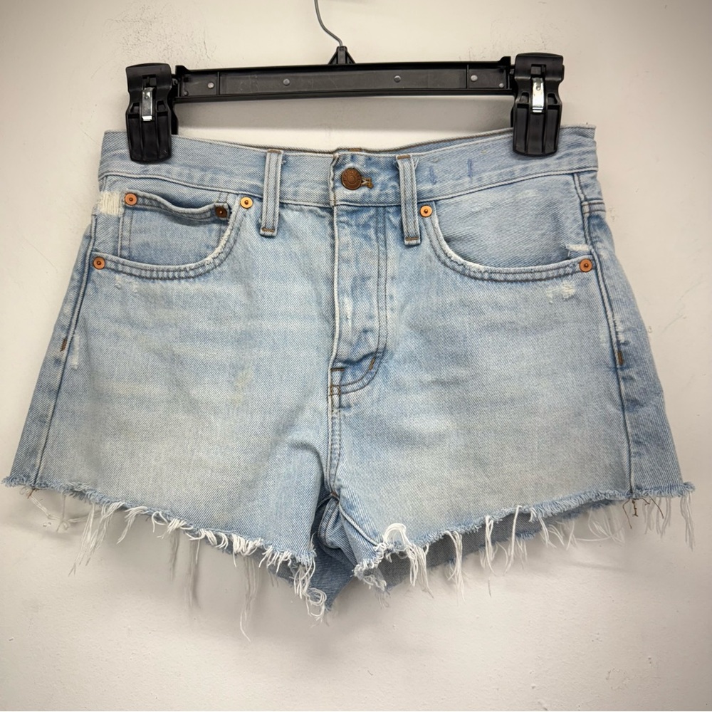 Madewell Light Wash Denim Cutoff Shorts